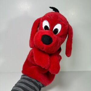 VTG Clifford the Big Red Dog Plush Hand Puppet Scholastic Douglas Co Red Dog Toy